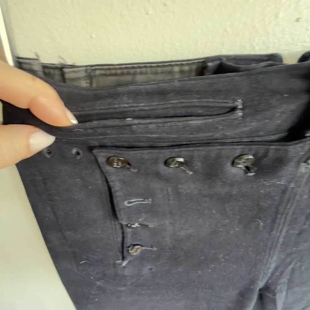 Vintage Naval Clothing Factory Sailor Wool Broadfall Pants 33W Wayfairer